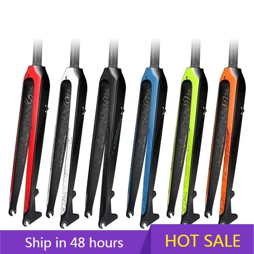 

POWER LEAP Toseek Full Carbon Bike Front Fork Rigid Disc Brake Mtb 26 27.5 29 Inch Mountain Bike Bicycle Hard Fork