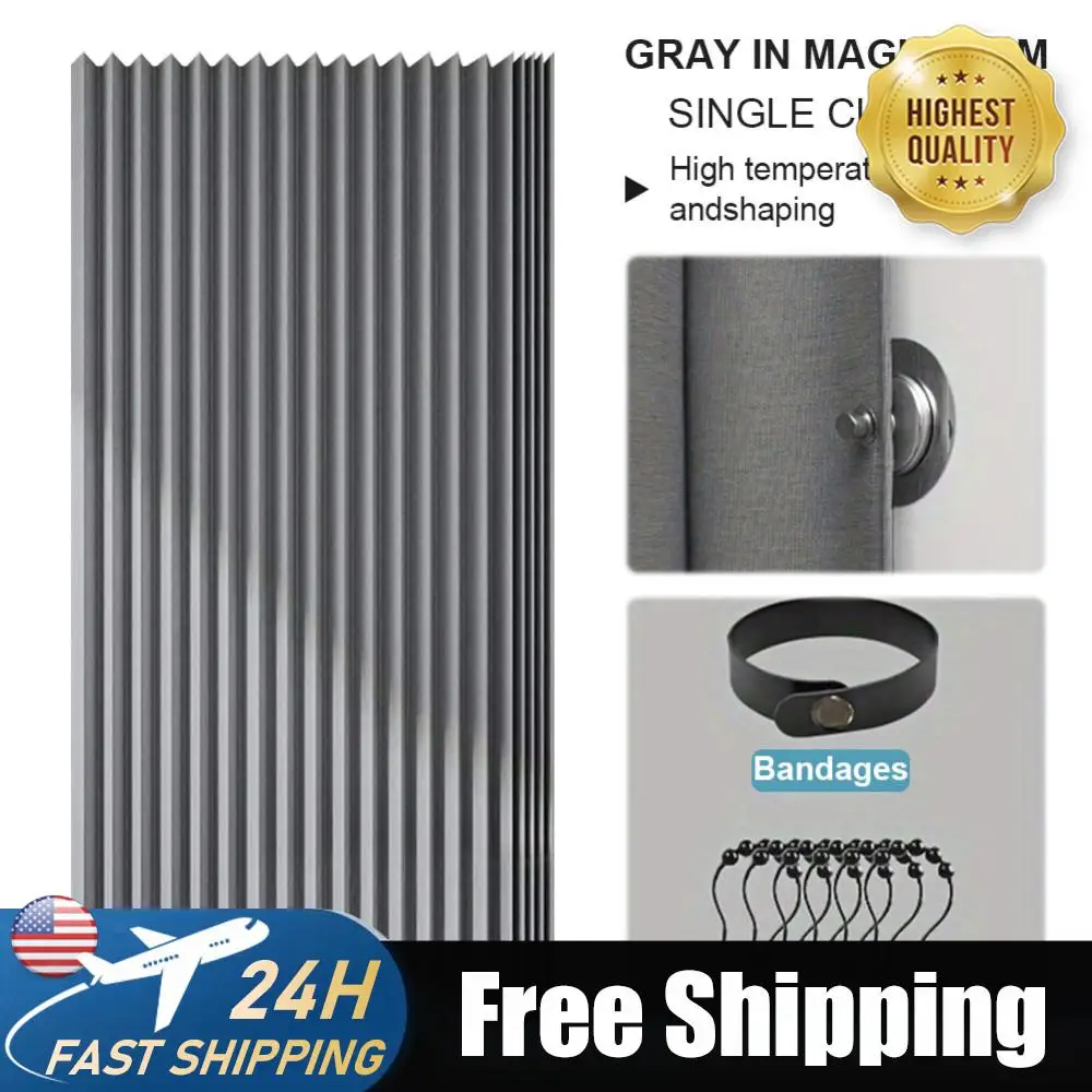 

Складная шторка для душа, аксессуары для ванной, водонепроницаемая шторка для ванны с 14 крючками, шторка для душа из нетканого материала для ванной комнаты