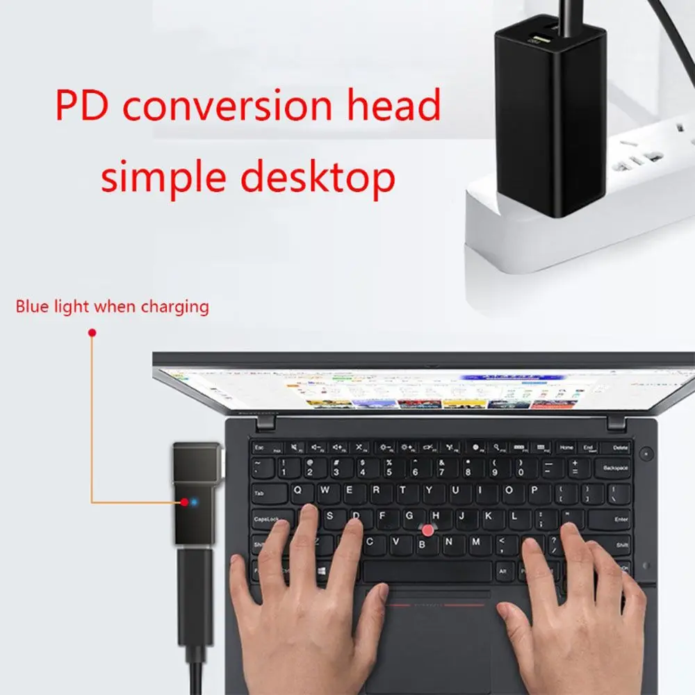 USB Type C PD Plug Converter USB-C USB C to PD Converter Laptop DC Power Adapter Type C Female to Square PD Plug PD Adapter