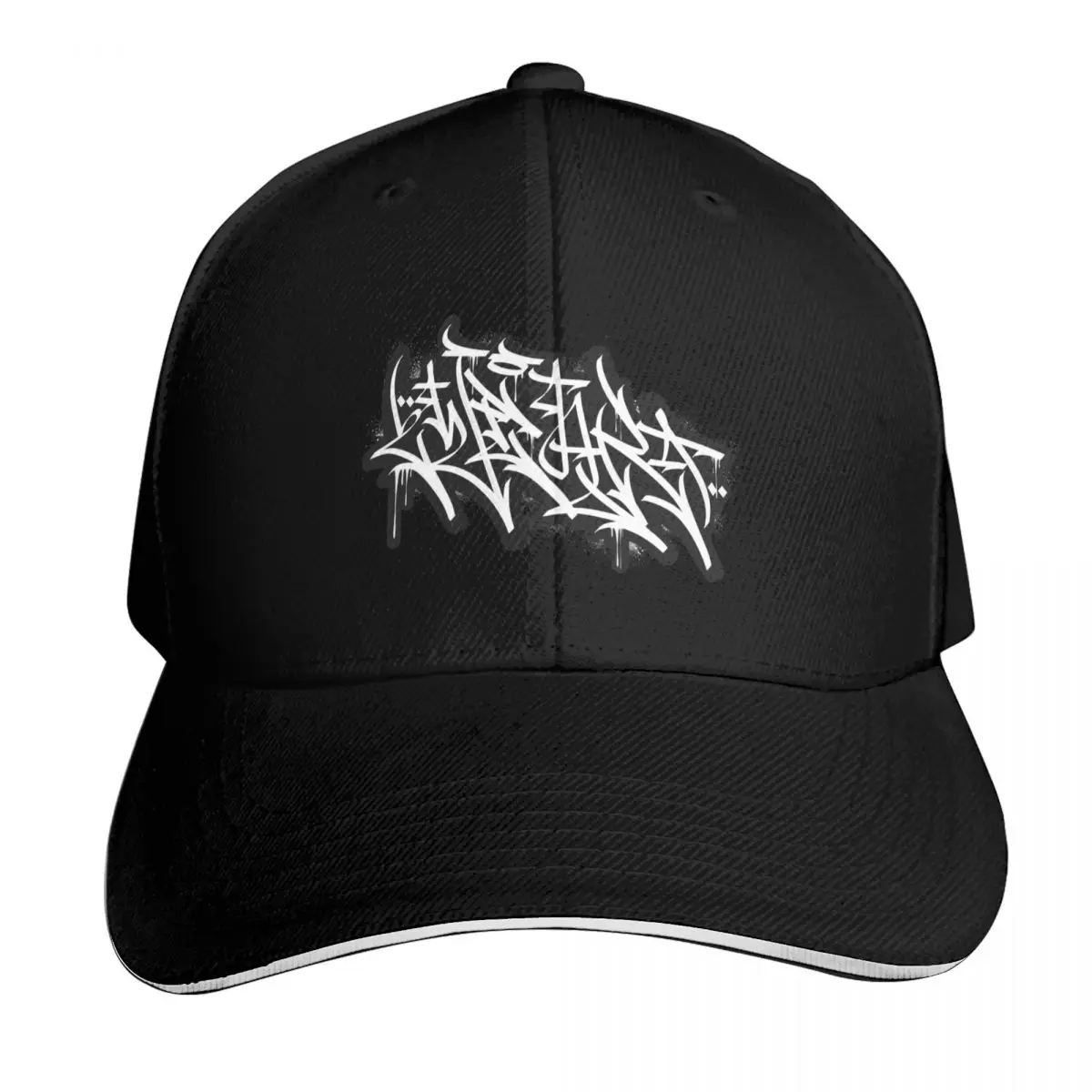 Graffiti Calligraphy Logo Tag 2wear Baseball Cap Hat Beach Golf sun hat sailor cap for men Women's Golf Clothing Men's