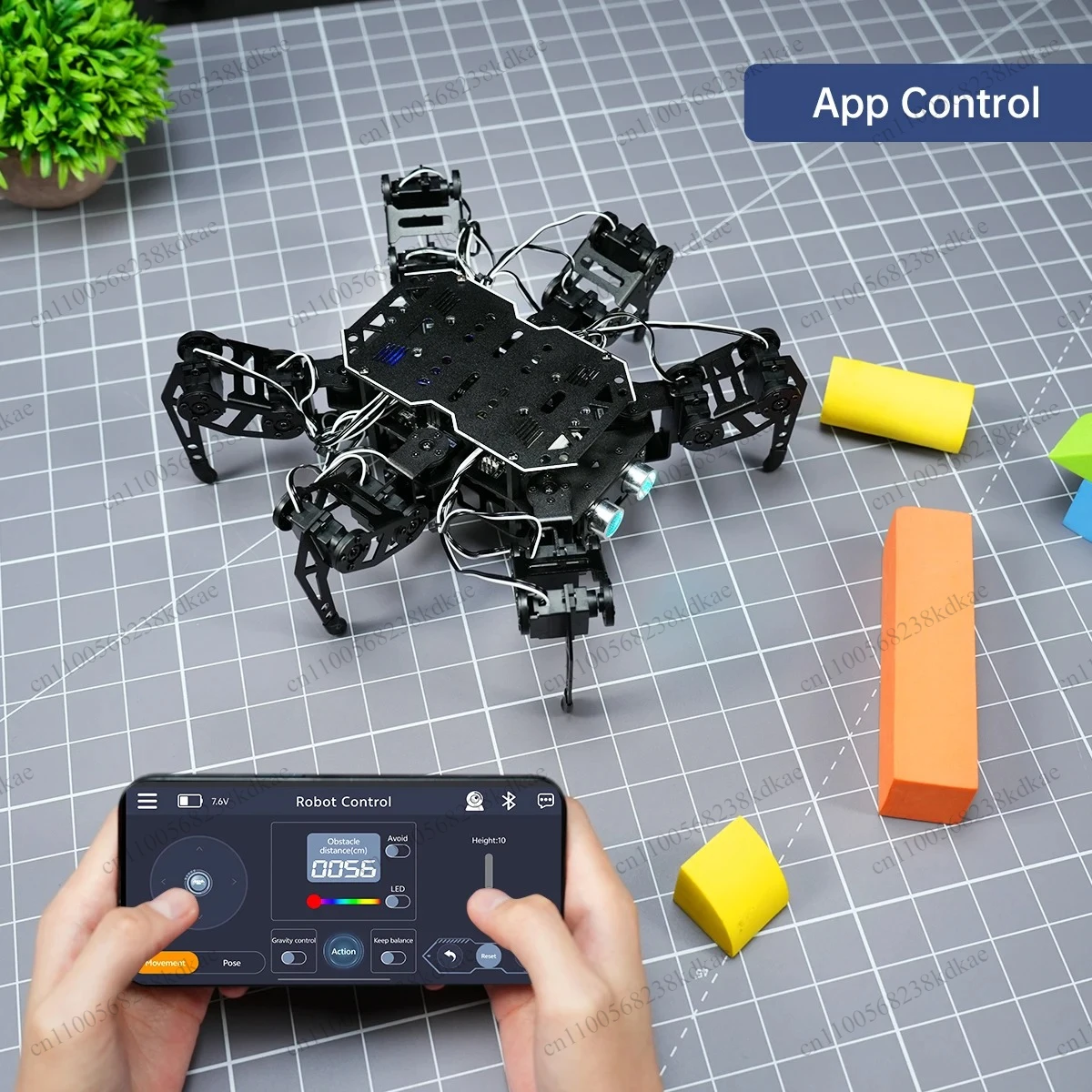 18DOF Hexapod Robot Open Source Coding STEM Educational Learning Kit