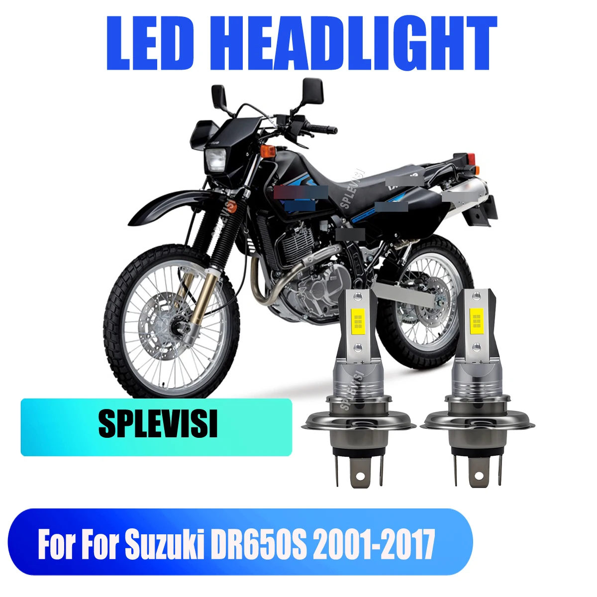 

H4 45W LED White Headlamp Replacement Bulb High/Low Beam Light Lamps For Suzuki DR650S 2001 2002 2003 2004 2005 2006 2007-2017