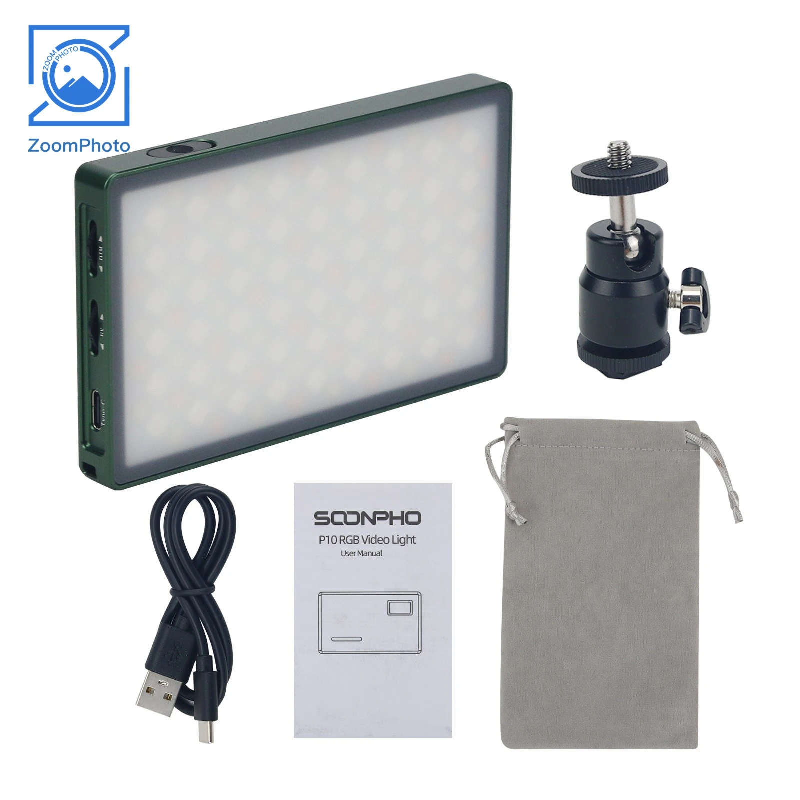 Аксессуары для фотосъемки Soonpho, RGB видеопанель P10, полноцветный регулируемый светильник для фотостудии, комплект CRI 95, комплект