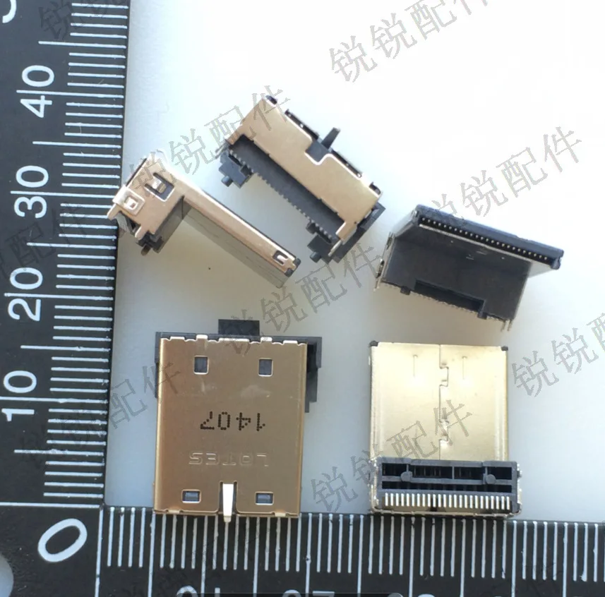 For LOTES AHDM 24PIN CONN: HF connector female P71 socket connector SMT