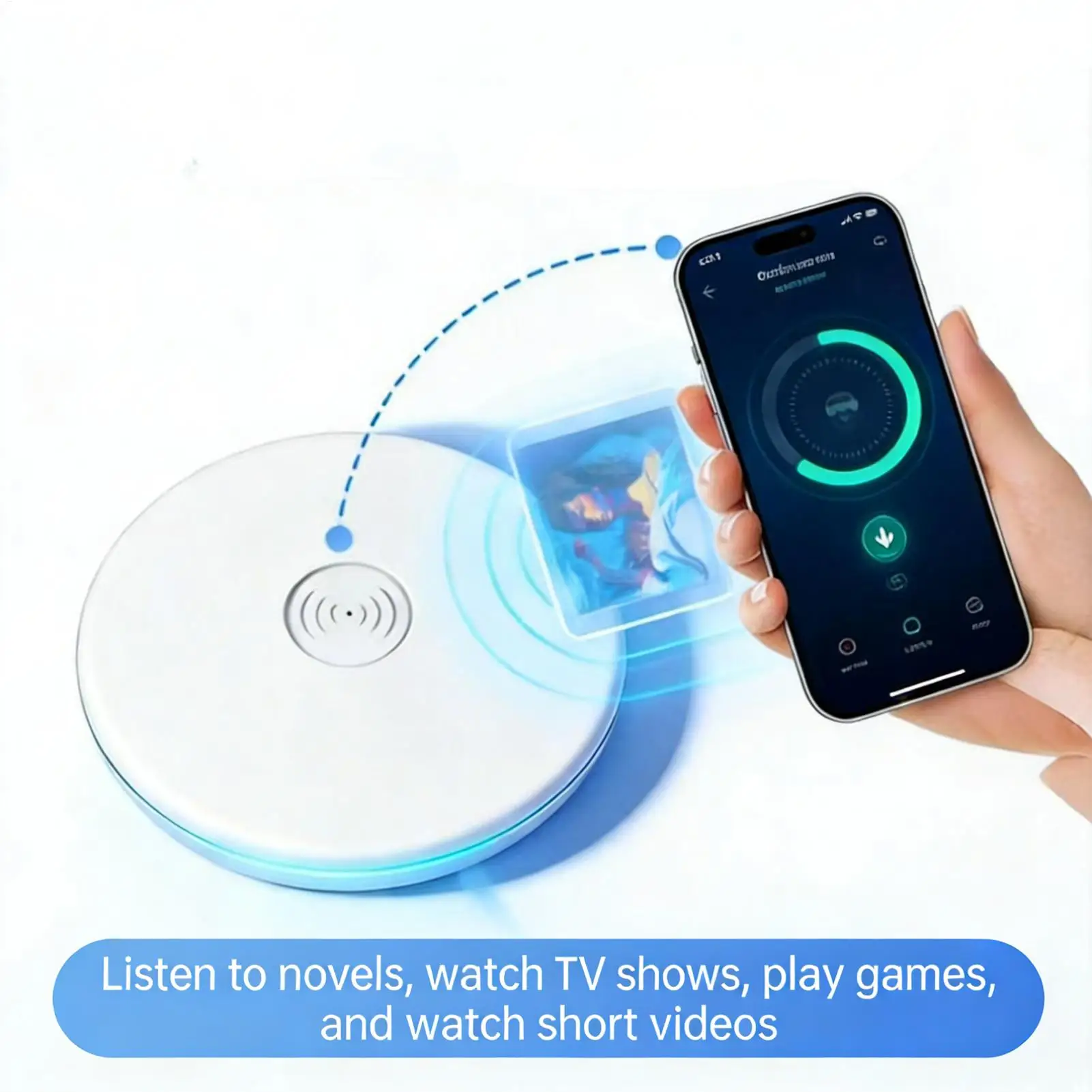 Pillow Speaker Bone Conduction White Noise Nighttime Aid Sleep Pillow Speaker for Adults Children Family Friends Men Women
