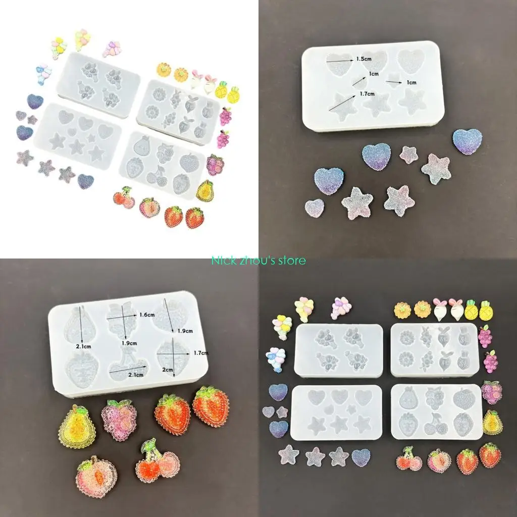 

E15E Portable Silicone Fondant Mould for Making Chocolates Candies and Desserts in Various Creative Styles Daily Use