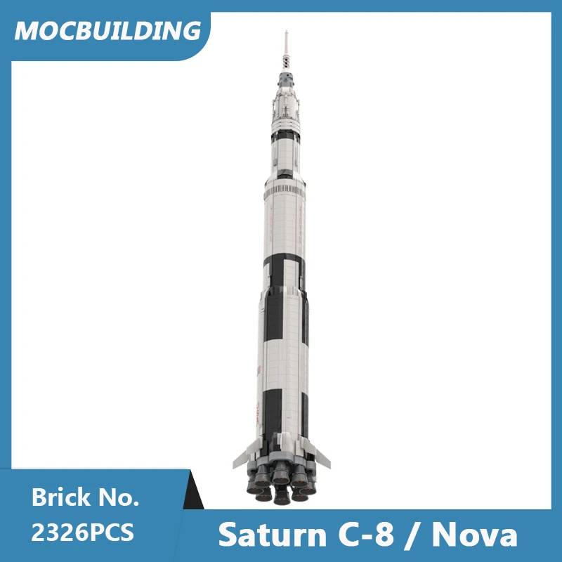 MOC Building Blocks Saturn C-8 / Nova DIY Assembled Bricks Space Series Educational Creative Display Collect Toys Gifts 2326PCS