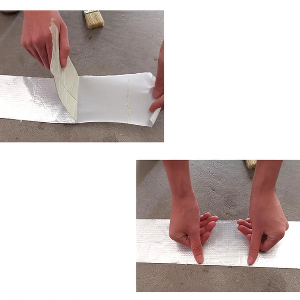 Roof Sealant Patch - เทปกันน้ำบิวทิล พร้อมแผ่นอลูมิเนียมฟอยล์สำหรับซ่อมรอยรั่วบนหลังคา ผนัง และท่อ สำหรับการซ่อมแซมและอุปกรณ์ใช้งานในบ้าน