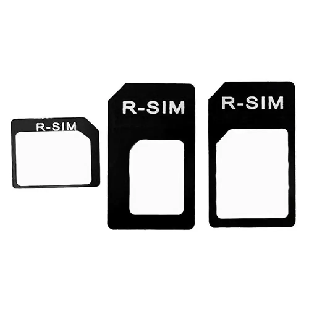 Stand 3 in 1 NanoSIM Card to Micro SIM Card to Standard SIM Card Adapter Converter