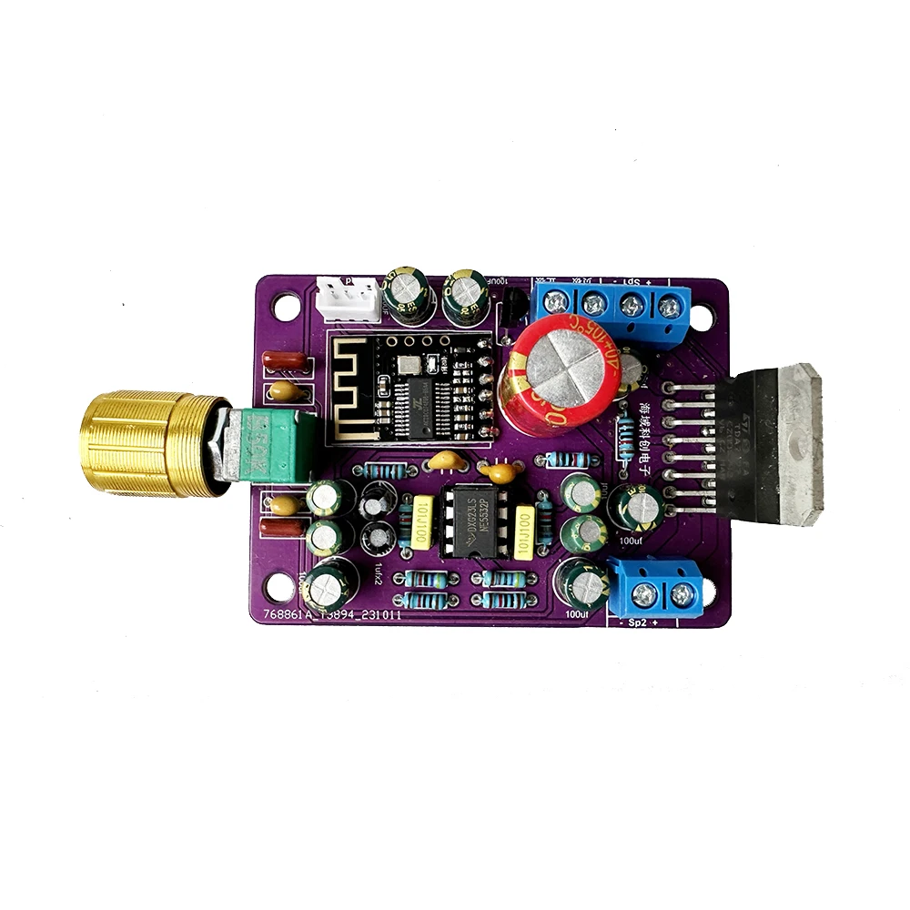 TDA7377 Bluetooth Digital Amplifier Audio Board Stereo Dual Channel 50W*2 Class AB Amplifier For 4-8 Ohm Speaker DC12V