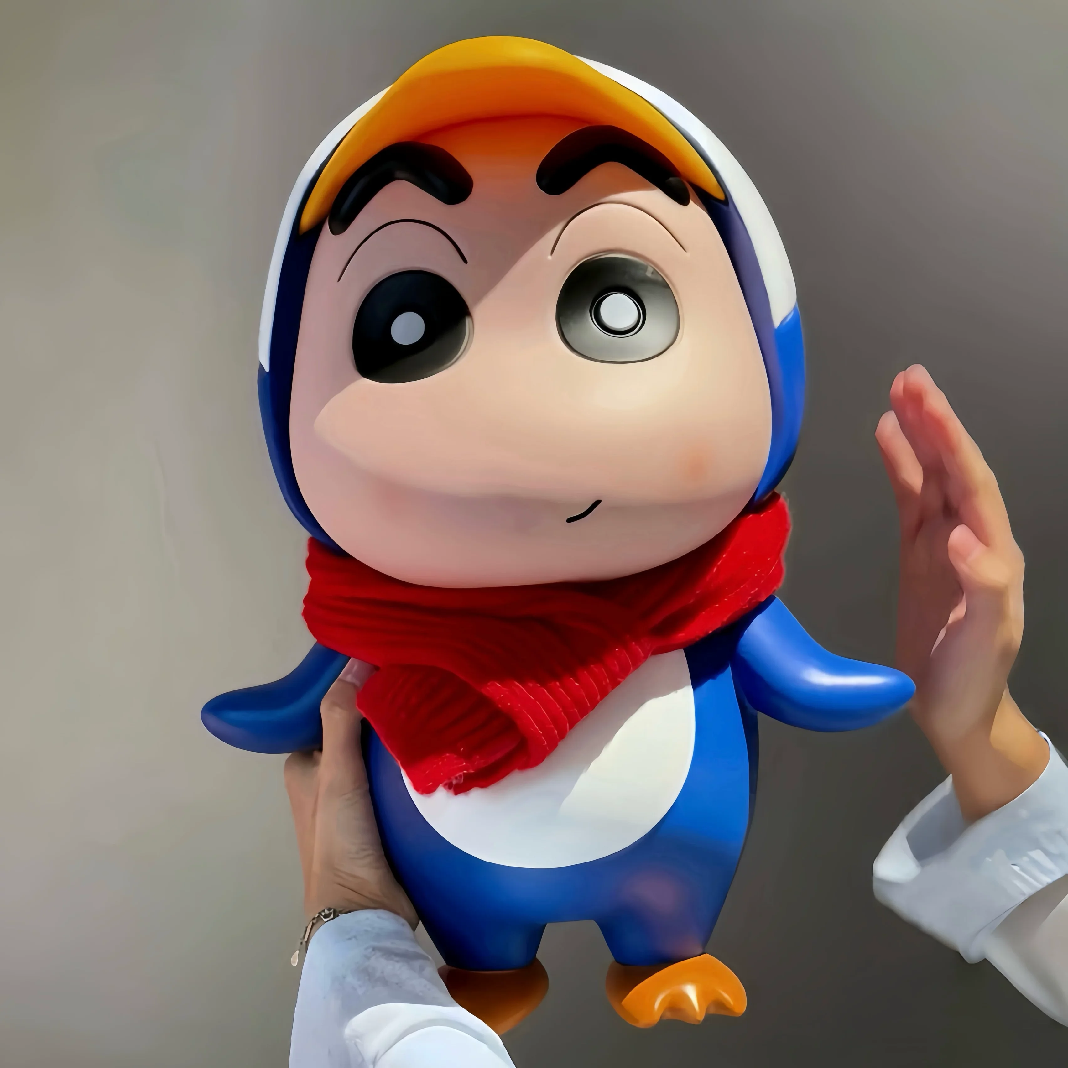 40cm Crayon Shin-Chan Penguin Cosplay Anime Figure Blind Box Doll Living Room Decor Ornament Creative Birthday Gifts Anime Fans