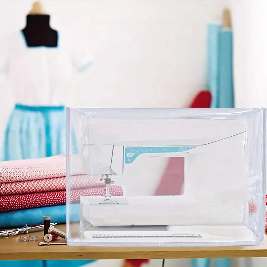 1個入り 透明PVC製ミシンダストカバー、家庭用ミシン用サイ - Embroidery Converter のレビューと価格