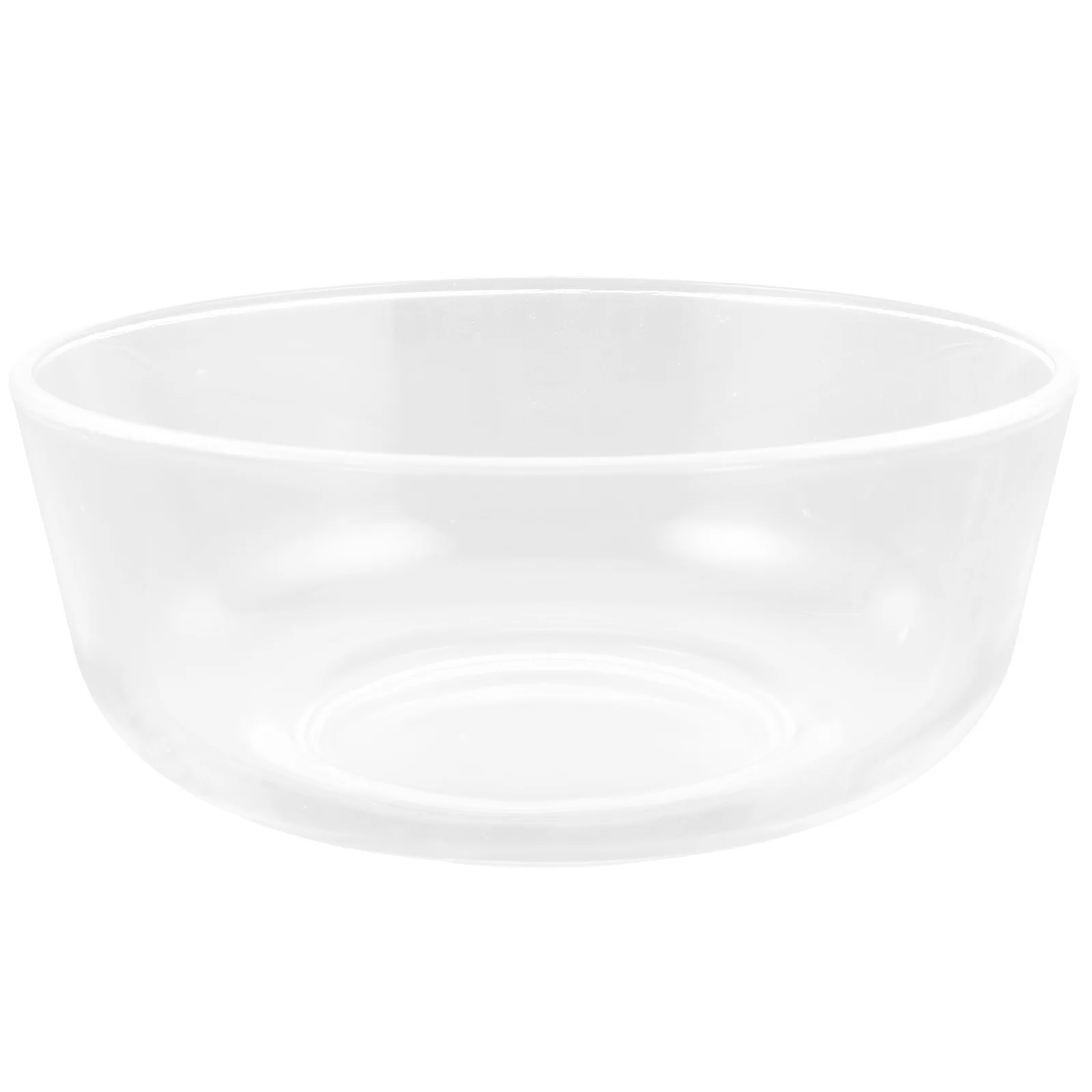 

7 Inch Lead-Free Glass Bowl Transparent Clear Serving Bowl For Salad Fruit Dessert Snack Food Wide Rim Kitchen Dining Party Use