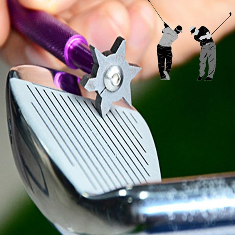 Golf Groove Tool Golf Iron Wedge Club Groove Sharpener Cleaner Golf Club Clear Tool V U Blade 6 Color Golf Accessories