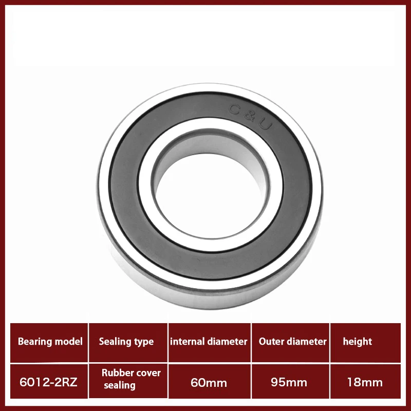 Rubber Sealed Stainless Steel Bearings 6000 6001 6002 6003 6004 6005 6006 6007 6008 6009 High-Speed Silent