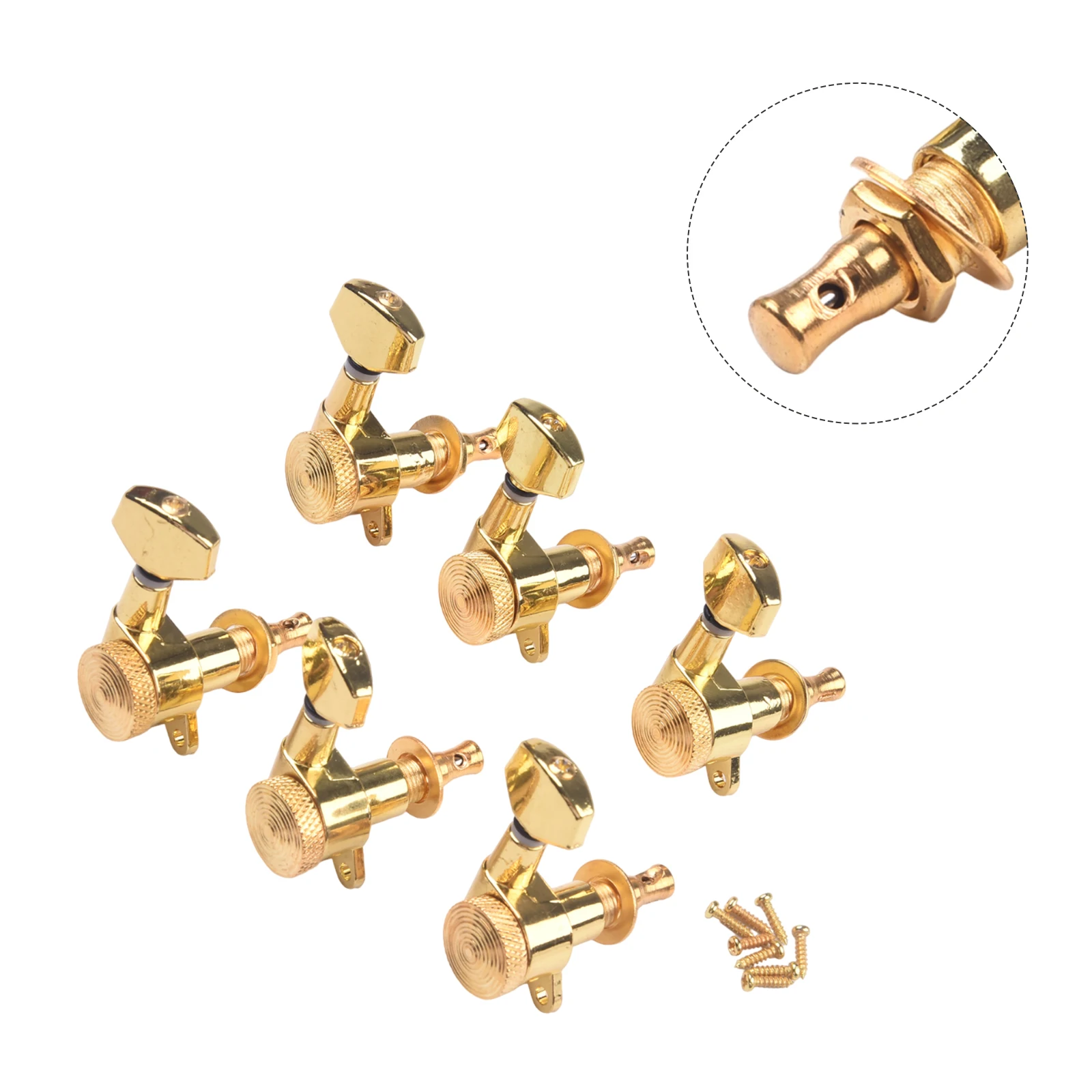 Guitar String Peg Locking Tuners Entertainment 3L3R6L6R Durability Gear Heads Replacements Zinc Alloy Heavy Duty