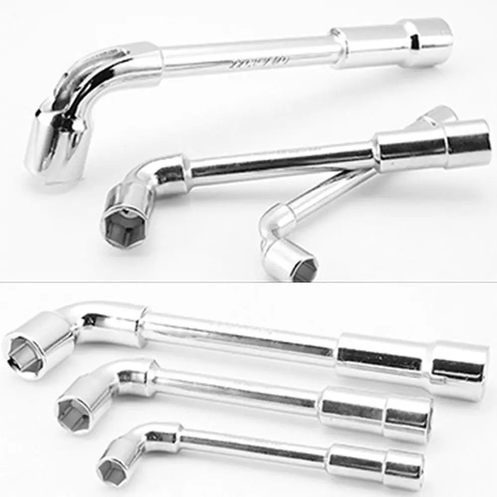 L-förmiger Steckschlüssel aus Chrom-Vanadium-Stahl, 6–19 mm, L-förmiges Design, Sechskant-Adapter, Schraubenschlüssel, Sechskant-Steckschlüsselkopf, hohe Härte, Handwerkzeug – Detail 11