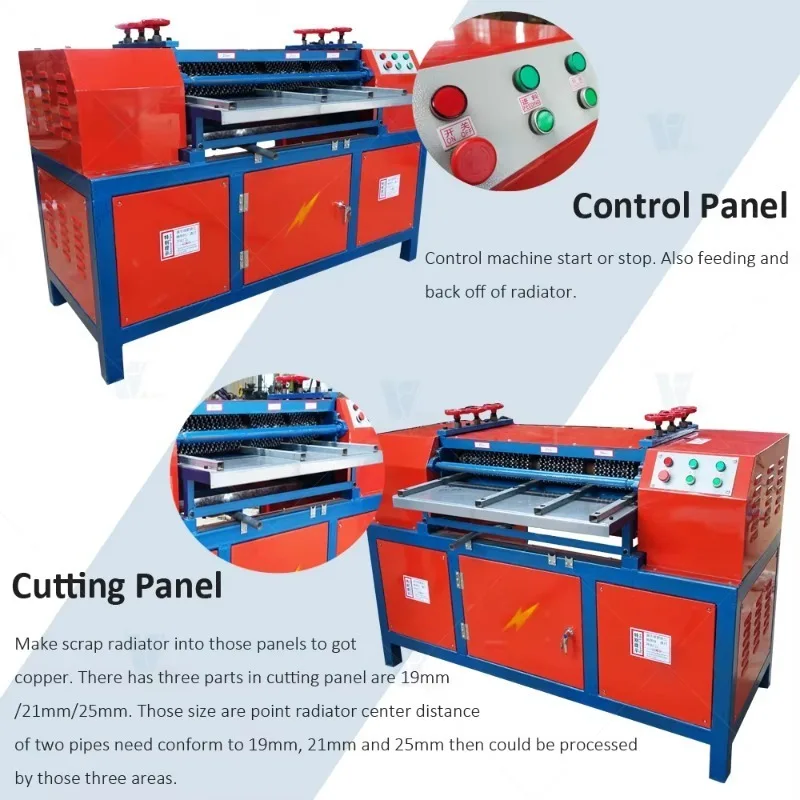 High Processing Range Automatic Radiator Recycling Machine Radiator Separating Machine Radiator Copper Aluminum Separator