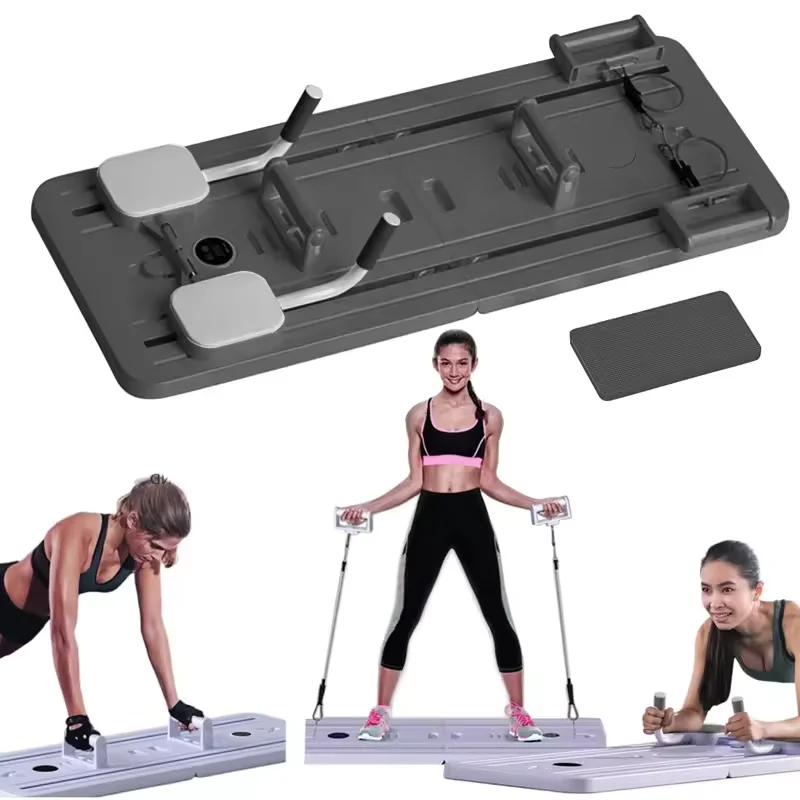 Multifunctional Fitness Plate Abdominal Board Push up Board automatic rebound abdominal muscle curling, Home Fitness Shape