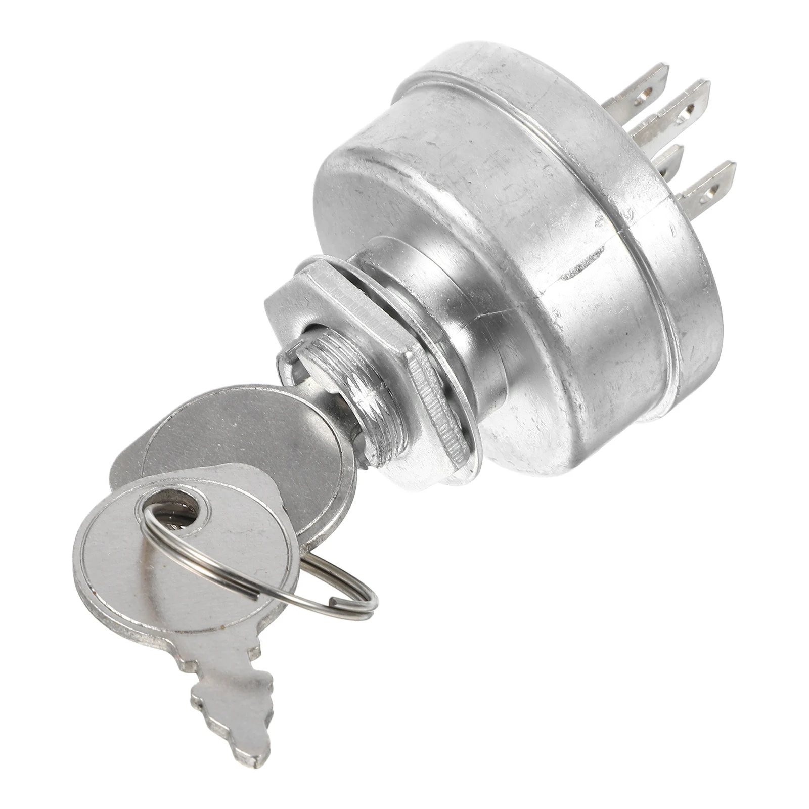 Key Ignition Switch for Lawn Mower Tractor Vehicle Replacement Starter Switch Panel Zinc Alloy Durable Easy Install