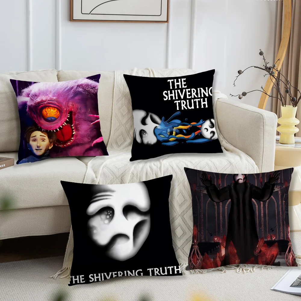 Cartoon The S-Shivering T-Truth Comfortable soft Pillow Case for Sofa Living Room Home office Decor and Protective Covers