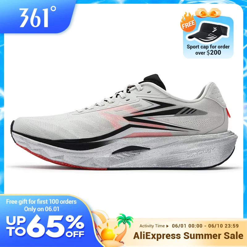 

361 Degrees Steed 2026 New Professional Men Marathon Training Shoes Lightweight Rebound Durable Male running Sneakers 672612203
