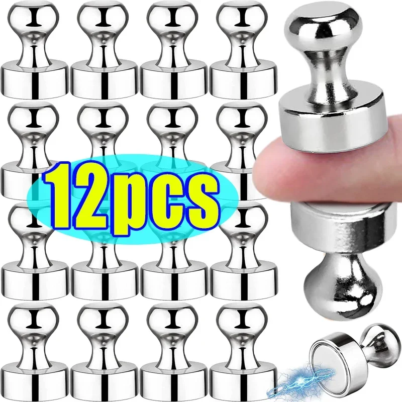 

Metal Magnet Strong Magnetic Pushpins Neodymium Magnets Whiteboard Iman Fridge Sucker Thumbtack Durable Push Pins Office School