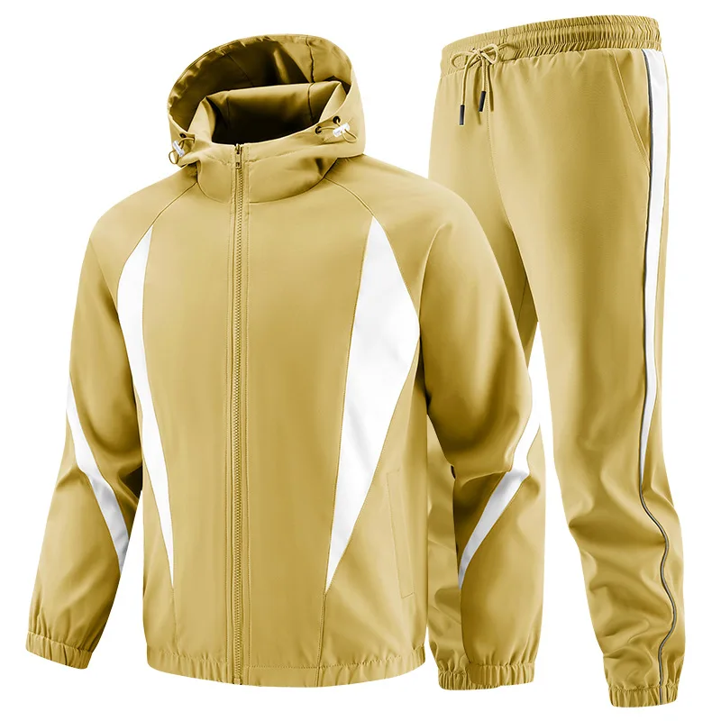 sportswear-outdoor-spring-and-fall-men's-casual-hooded-sportswear-long-sleeved-two-piece-male-fitness-running-sportswear