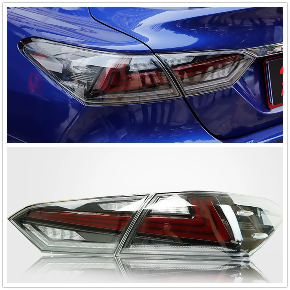 

For Toyota Camry 2018-2019 LED Taillights Assembly LED Rear Lamps Clear Lense