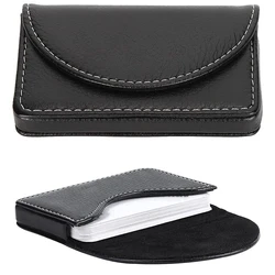 PU Leather Business Card Holder, Men's Credit Card Case, Magnetic Shut, RFID Wallet, Grande Capacidade, Profissional, 96*65mm