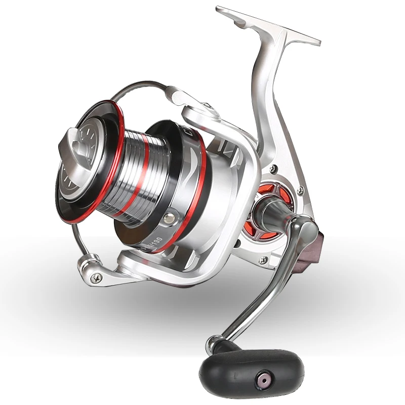 12000 series Far Throw Fishing Reel 5+1BB Outdoor Freshwater Saltwater Spinning Spool