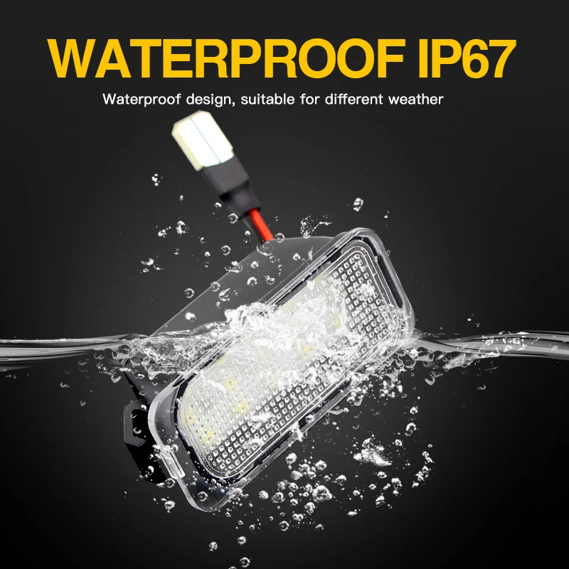 2X Canbus LED License Number Plate Light For Ford Tourneo Transit Connect Courier Custom Jaguar XJ XF 2008-2015 Car Accessories