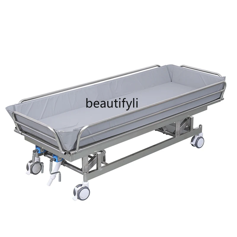 

Household Lifting Mobile Bath Bed Elderly Paralysis Patient Bath Hospital Nursing Home Bath Bed