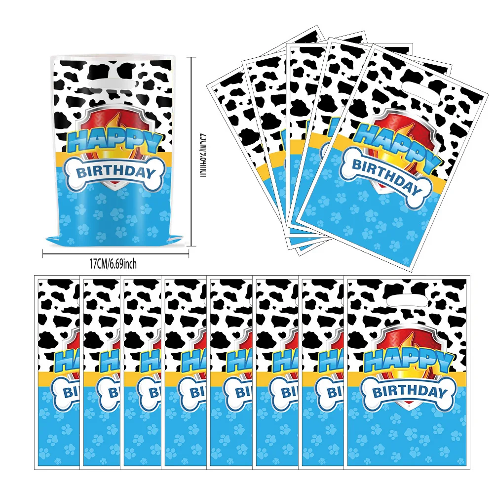 

New PAW Patrol Gift Bags Birthday Party Decoration Goody Biscuit Package Candy Bag Baby Shower Kids Gifts For Bag Party Supplies
