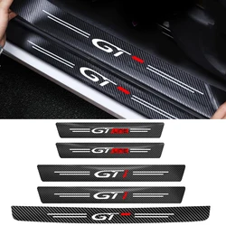 Car Rear Trunk Door Sill Protective Film Stickers for Peugeot GTLine GT Logo 307 308 107 108 206 207 208 2008 3008 4008 508 RCZ