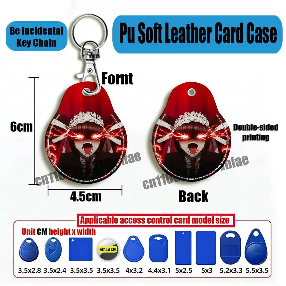 For Celestia Ludenberg D-Danganronpa For AirTag Case Card Sleeve Holder ID Credit Bank Access Keychain For Air Tag Case