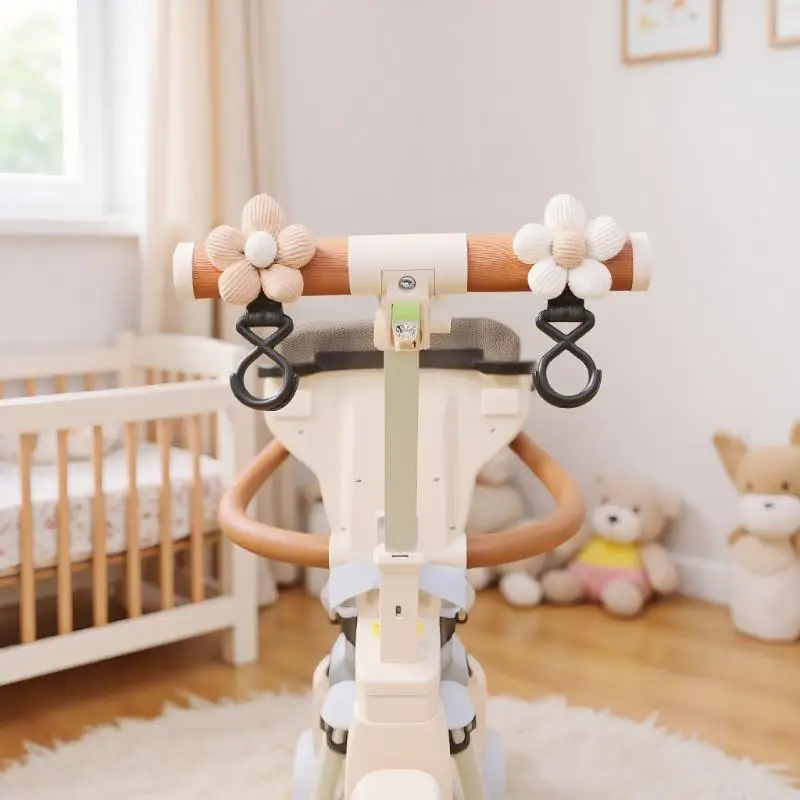 Aufbewahrungszubehör für Neugeborene; Kleinkindertasche und Schirmhaken im süßen Blumen-Design