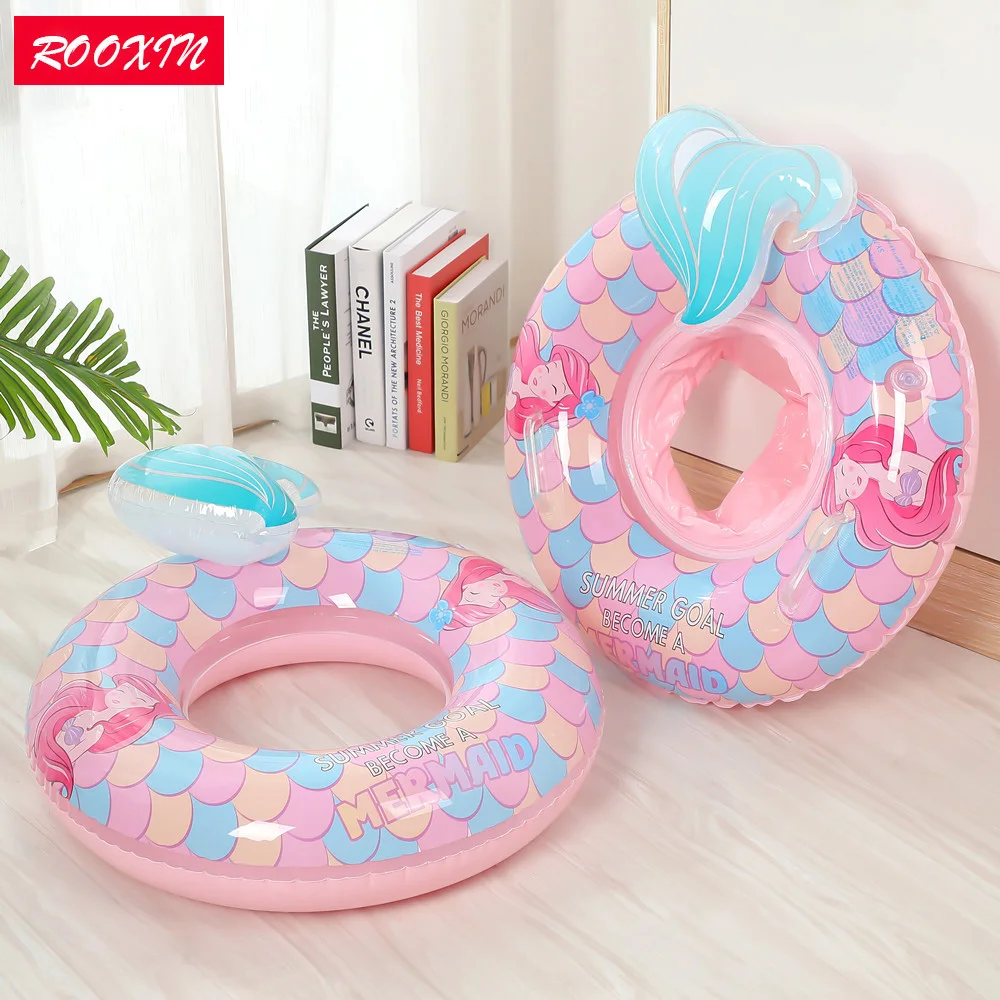 ROOXIN Child Baby Swim Ring Tube Inflatable Swimming Seat Ring For Kid Swimming Circle Float Swim Pool Toy Water Play Equipment