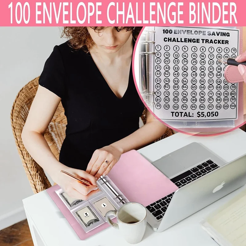 Envelop Sparen Challenge Book Envelop Challenge Challenge Bindmiddel 100 Envelop Sparen Challenge