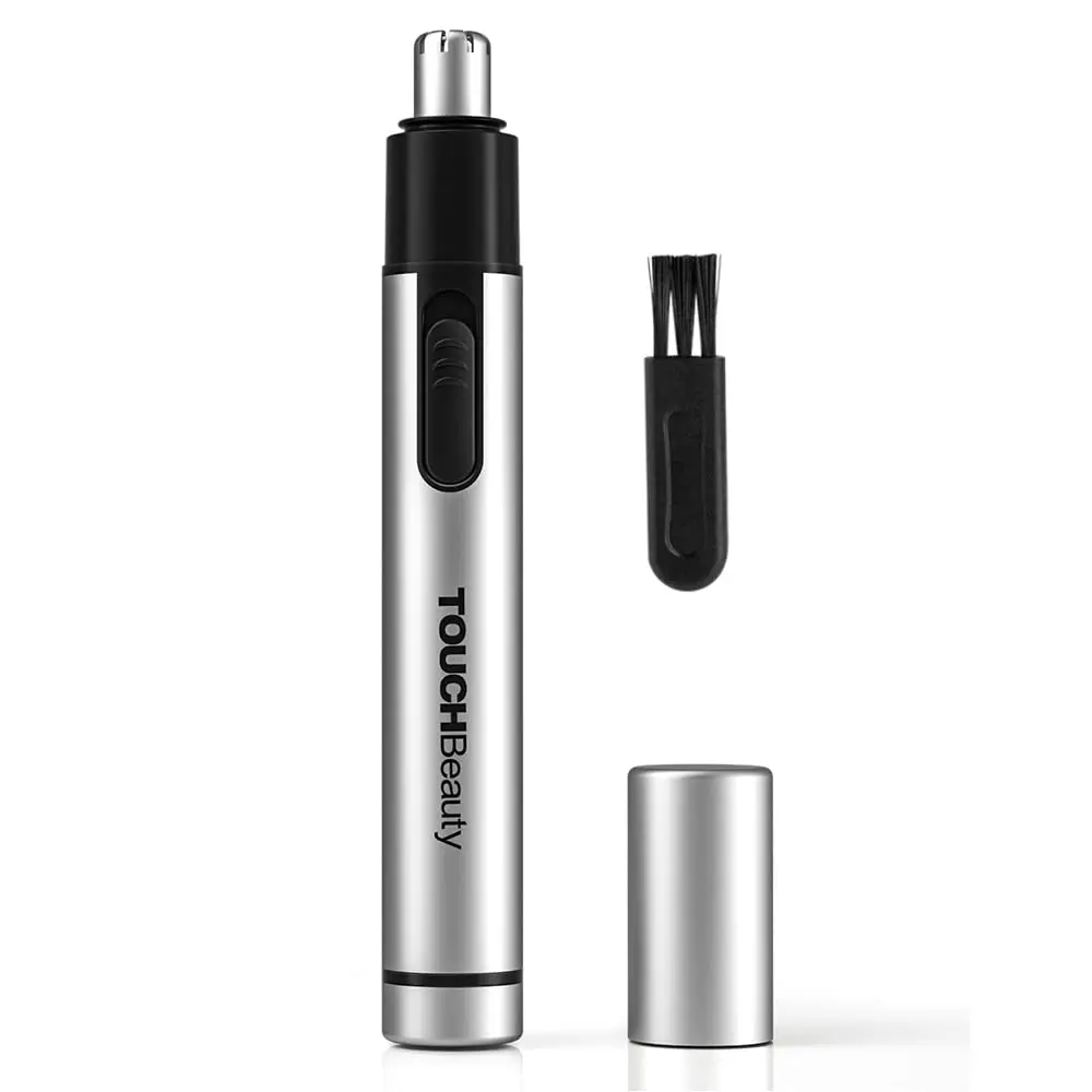 

TOUCHBeauty Portable Nose Hair Trimmer for Men Women,Painless Nose Hair Removal,Metal Cover,Mini Size,Battery Powered Nose Clipp