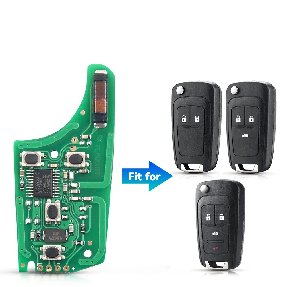 KEYYOU 315/433MHz ID46 Chip Flip plegable llave de coche remota para Opel Vauxhall Corsa Astra Vectra Zafira Omega HU100 llave de Control