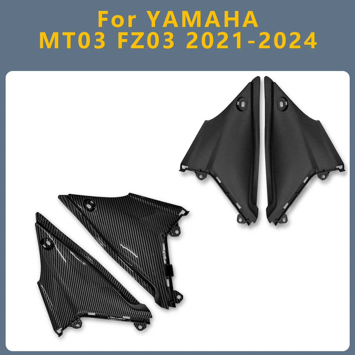 

Motorcycle Seat Side Frame Cover Fairing Bench Cover Cowling Panel Accessories For YAMAHA MT 03 MT03 MT-03 FZ03 FZ 2021-2024