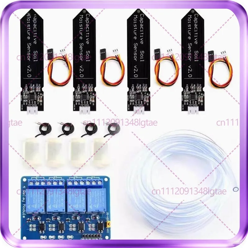 4-Way relay circuit automatic watering four-way automatic watering device for garden flowers