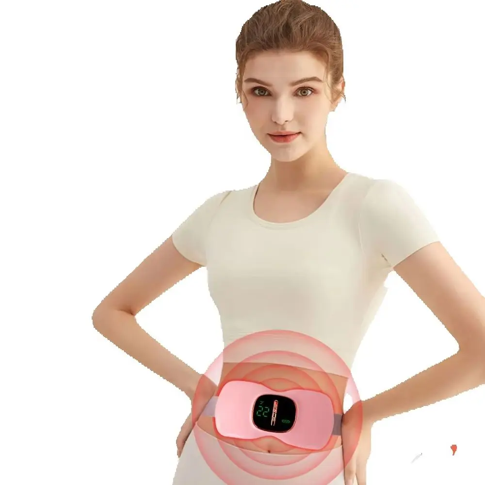 

Portable Digital Display Cordless Menstrual Heating Pad Fast Heating Massage Period Waist Wrap Belt Women Menstrual Pain Relief