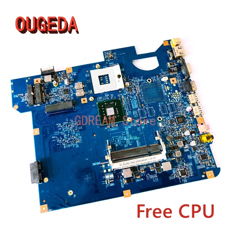 

OUGEDA 08244-1N 48.4BU01.01N MBWDG01001 MB.WDG01.001 MBWDD01001 For Gateway NV54 TJ65 laptop motherboard DDR2 free CPU full test