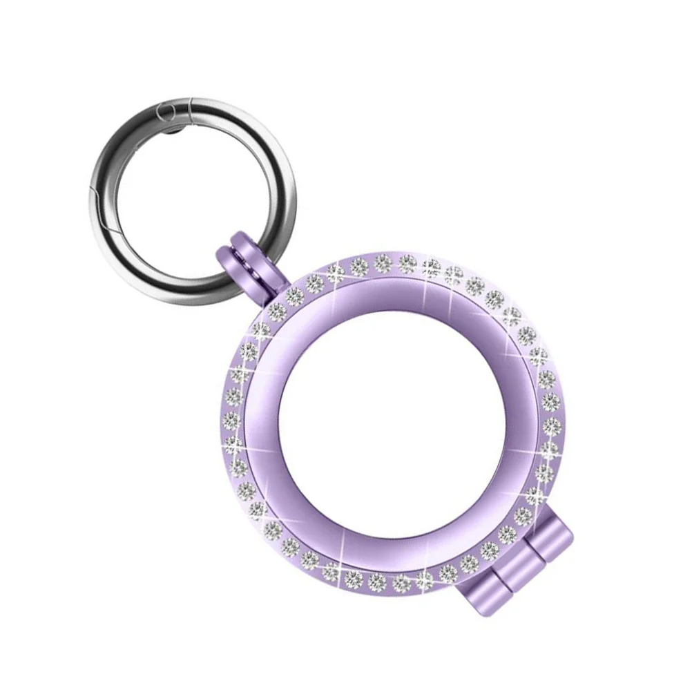 1 pc Anti-Lost Protective Case For Tracker Durable Metal Cover Key Hook Design Portable Locating Device Shell Tracking