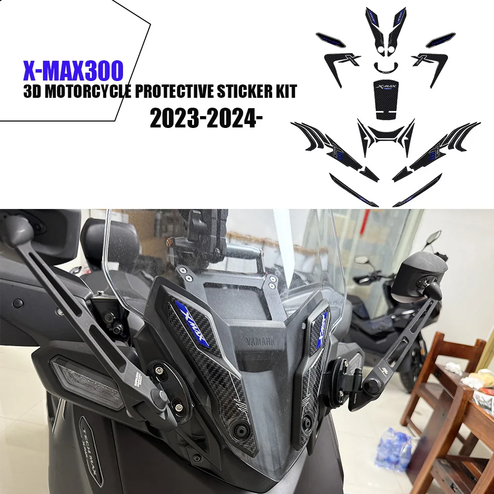 

3D Resin Protective Sticker Kit for X MAX 300 Compatible with x max300 2024