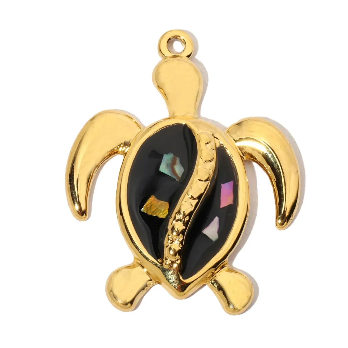 3pcs/Lot French Natural Srone Snake Stainless Steel Diy Charms Women Manta Ray Turtle Necklace Pendant Dolphin Jewelry
