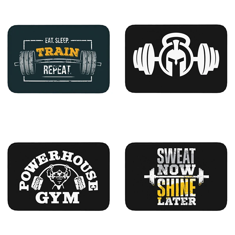 Felpudo para comer, dormir, entrenar, repetir Fitness, citas motivacionales, alfombra, cocina, baño, entrada de la sala de Fitness
