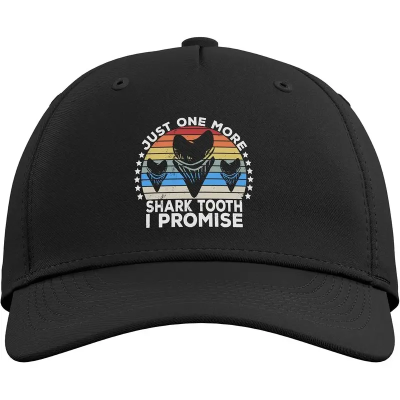 Megalodon Fossil Teeth Just One More Shark Tooth Geologist Adjustable Baseball Hat